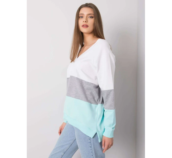 Mikina RV BL 5972.07 biela šedá