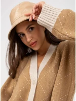 Dámsky sveter LC SW 0258.03P Hnedo-béžová - Rue Paris