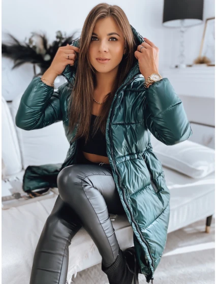 Dámská prošívaná bunda zelená Dstreet model 21966210 - FashionStreet