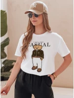 Dámské tričko s medvídkem bílé Dstreet model 21988881 - FashionStreet