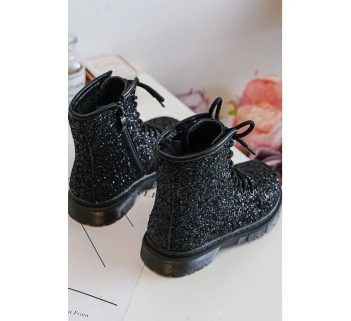 Dětské Botky Se Zipem Černé model 21636429 - Boto