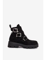 Dámské boty s pásky a Černé model 21709061 - Boto Dámské boty s pásky a Černé model 21709061 - Boto