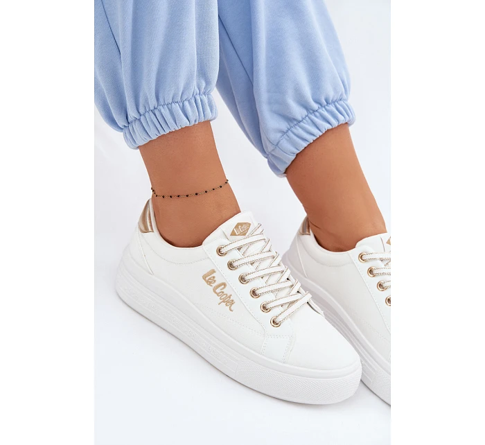 Dámské tenisky na platformě Lee Cooper LCW-26-44-4478 bílé