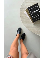 Dámské mokasíny s řasením černé model 22303523 - Boto Dámské mokasíny s řasením černé model 22303523 - Boto