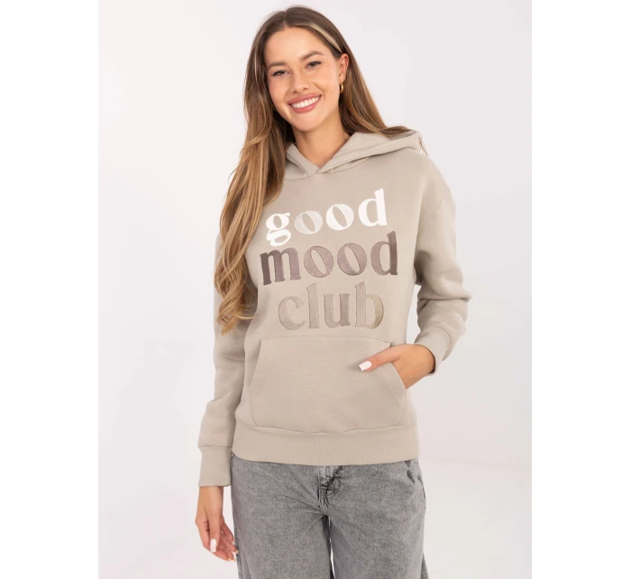 Mikina D10608BC02802A2NO light beige