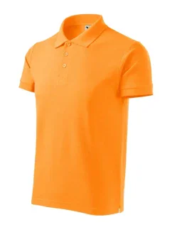 Bavlnené polo tričko Heavy tangerine orange