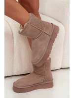 Dámské sněhule model 21949081 hnědé - SWEET SHOES