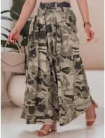 světle zelená moro sukně s páskem Dstreet model 21986307 - FashionStreet