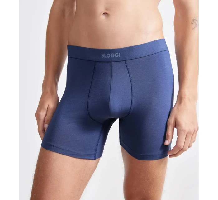Pánske boxerky EVER Ease Short 2P - neznáme - modré 6312 - SLOGGI Pánske boxerky EVER Ease Short 2P - neznáme - modré 6312 - SLOGGI