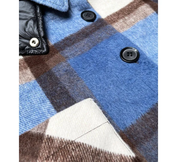 Světle modrá krátká košilová bunda model 18359839 - Ann Gissy