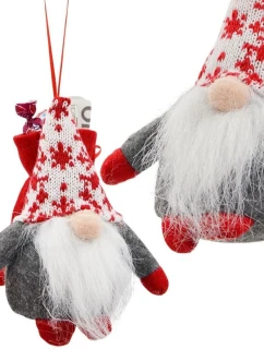 DEKORAČNÝ MICKEY S DARČEKOVÝM VRECÚŠKOM 15CM SIVÝ