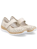 damskie na  beżowe model 22026014 - Rieker