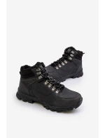 Ocieplane Buty Trekkingowe Męskie Czarne Loreinae