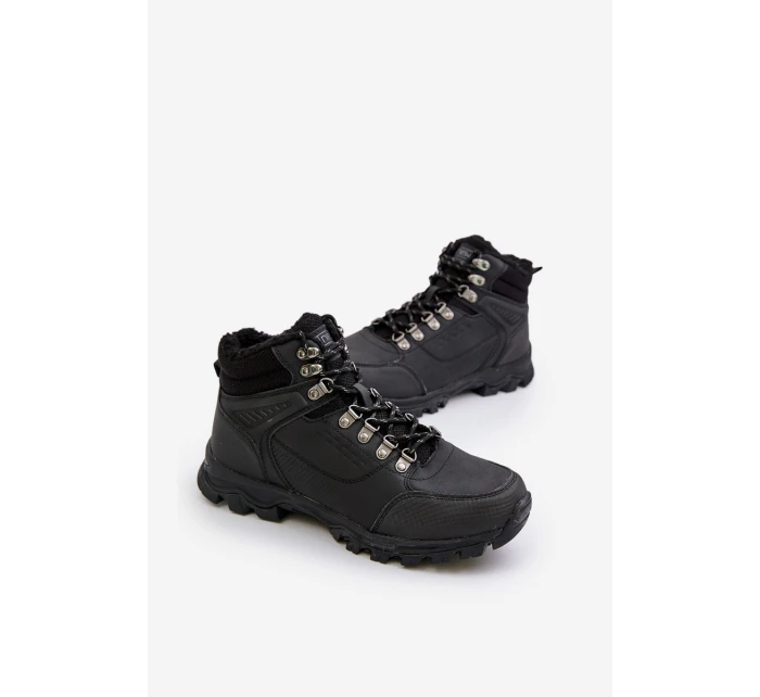 Ocieplane Buty Trekkingowe Męskie Czarne Loreinae