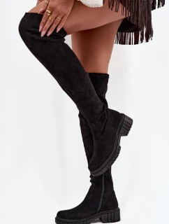 Dámské holínky přes koleno  Černé model 21713516 - S.Barski