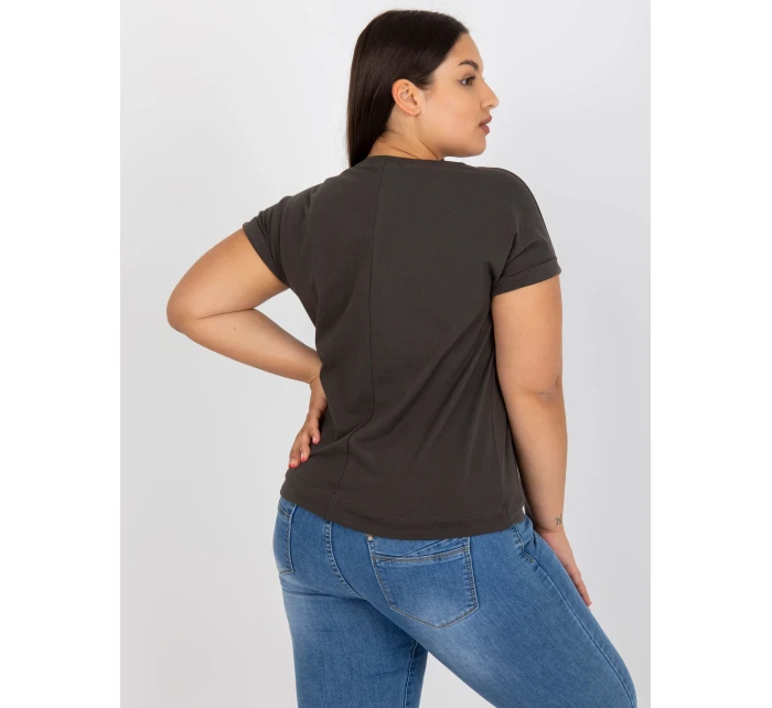 T shirt RV TS model 21127072 ciemny khaki - FPrice