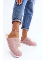 Dámské klasické zateplené pantofle Pink Mabira Dámské klasické zateplené pantofle Pink Mabira
