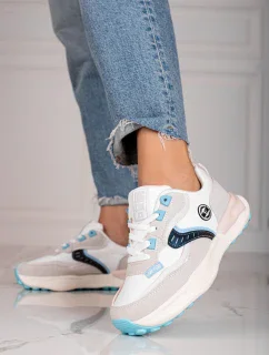 Trendy dámske tenisky viacfarebné bez podpätku