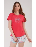 Dámské pyžamo šortky model 18519674 - Vienetta Dámské pyžamo šortky model 18519674 - Vienetta