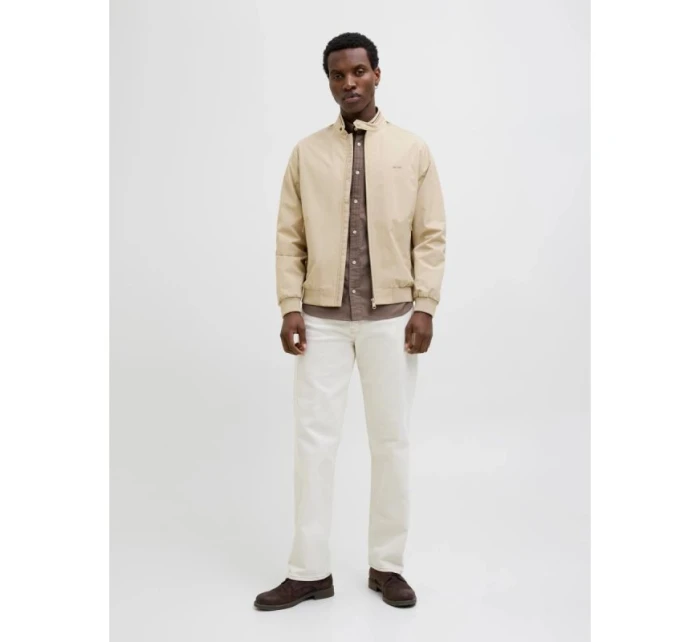 Jack&Jones pánska bunda JPRBLUBRAD BOMBER JACKET SN 12273393 WHITE PEPPER