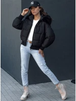 Dámska prešívaná zimná bunda s kožušinou COLDPACK black FashionStreet TY4430 Dámska prešívaná zimná bunda s kožušinou COLDPACK black FashionStreet TY4430