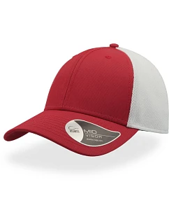 Atlantis Headwear Campus 6-panelová truckerová čiapka „Campus“ 33.0141 červená/biela