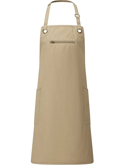 Premier PR 121 Zástera s náprsenkou a bočnými vreckami „Barley“ 39.0121 khaki/hnedá Premier PR 121 Zástera s náprsenkou a bočnými vreckami „Barley“ 39.0121 khaki/hnedá