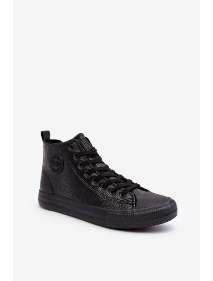 Mužské zateplené tenisky s zipem černé Big Star model 21637088 - Big Star Shoes
