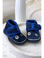 Dětské pantofle na suchý zip tmavě modré Jeselle