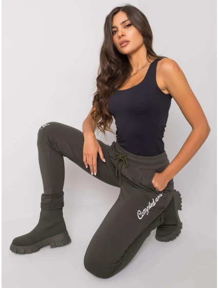 Tepláky RV DR model 17500132 tmavá khaki - FPrice