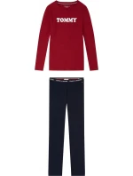 Pánske pyžamo UW0UW01929-0WG červenomodrá - Tommy Hilfiger Pánske pyžamo UW0UW01929-0WG červenomodrá - Tommy Hilfiger