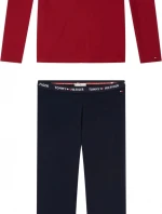 Pánske pyžamo UW0UW01929-0WG červenomodrá - Tommy Hilfiger