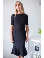 Dámské společenské šaty model 18201511 černé - Jersa Dámské společenské šaty model 18201511 černé - Jersa