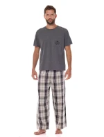 Pánske pyžamo L&L 2473 Ben cr/r M-3XL Pánske pyžamo L&L 2473 Ben cr/r M-3XL