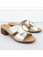 Dámske zlaté kožené žabky Remonte R8759-90 Dámske zlaté kožené žabky Remonte R8759-90