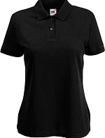 Fruit of the Loom Lady-Fit 65/35 Polo Dámske piqué polo 16.3212 čierne