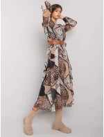 Šaty LC SK 22K 3038.78P čierna a béžová