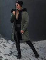 Dámská zimní bunda s kapucí zelená Dstreet model 21980549 - FashionStreet Dámská zimní bunda s kapucí zelená Dstreet model 21980549 - FashionStreet