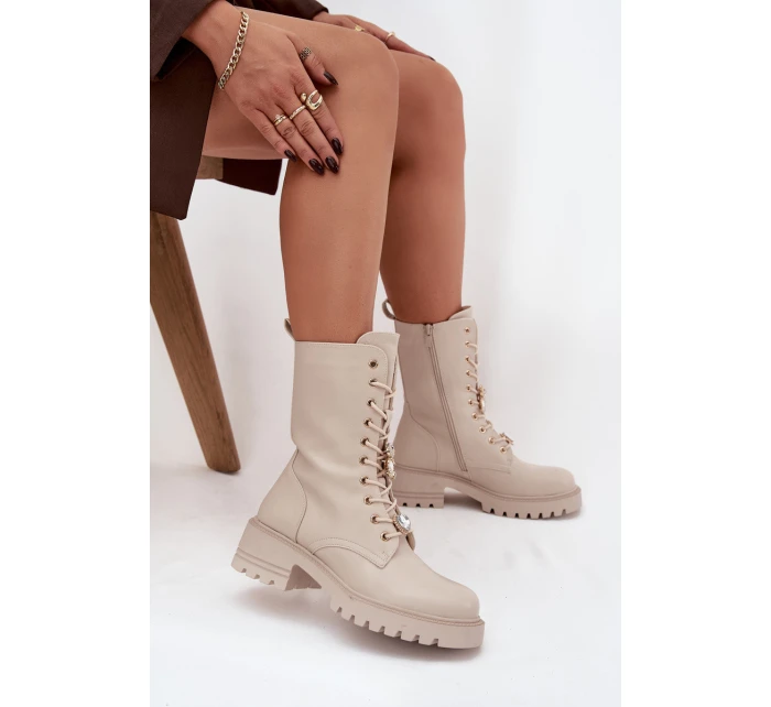 Dámské workery s přezkami Medvídek Srdce Béžové Iravine Dámské workery s přezkami Medvídek Srdce Béžové Iravine