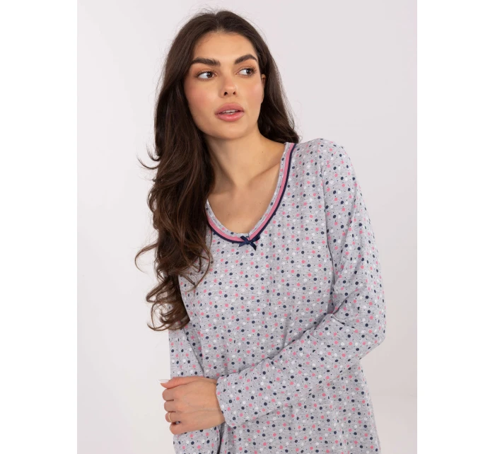 DU KN nočná košeľa FP 104.26 sivá