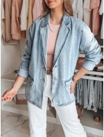 Dámská oversize džínová bunda modrá Dstreet model 21988205 - FashionStreet