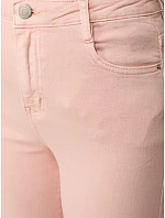 Dámske široké džínsy ružové FashionStreet UY2970