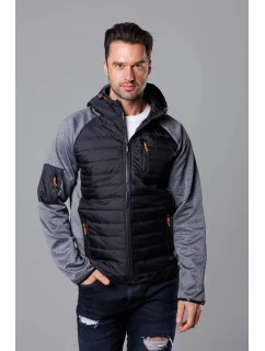 pánská sportovní bunda z různých spojených materiálů model 18347865 - J.STYLE