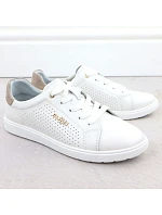 Filippo biela kožená športová obuv DP6738