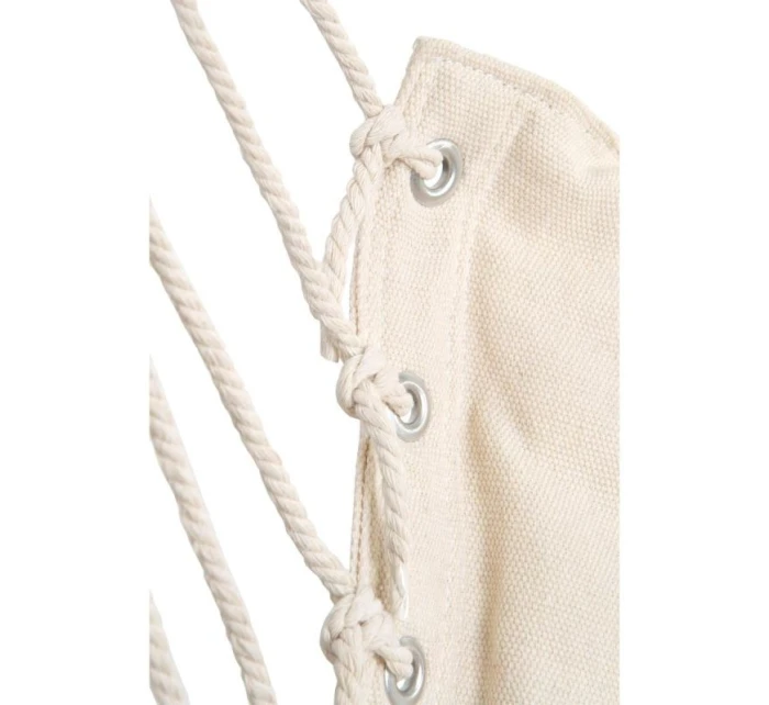 BRAZÍLSKA ZÁVESNÁ SEDACIA SEDAČKA HAMAK 100x50 cm PRÍRODNÉ S PUSHION PUSH WHITE