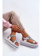 Dámské sandály na platformě Big Star model 21652651 Bílé - Big Star Shoes Dámské sandály na platformě Big Star model 21652651 Bílé - Big Star Shoes