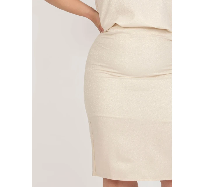 Sukňa LK SD 506697.95 béžová