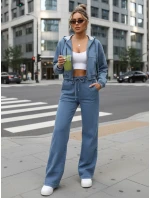 Dámsky džínsový bomber modrý FashionStreet TY5603