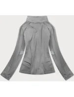 Šedá dámska mikina so stojačikom (20319) Šedá dámska mikina so stojačikom (20319)