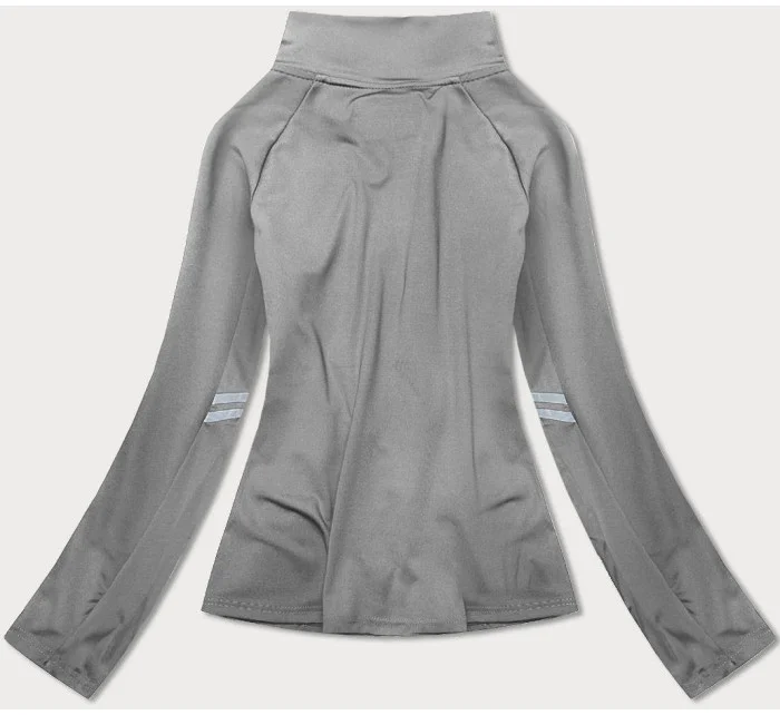 Šedá dámska mikina so stojačikom (20319) Šedá dámska mikina so stojačikom (20319)